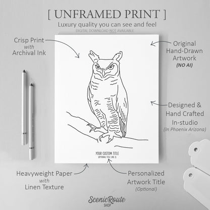Owl Art Print